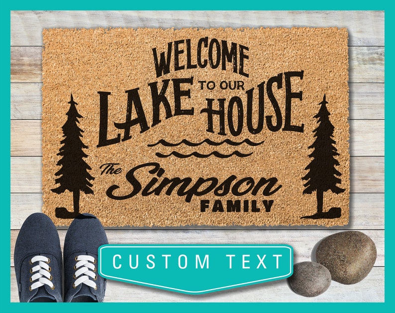 Lake House Custom Doormat Home Decor Doormat Etsy