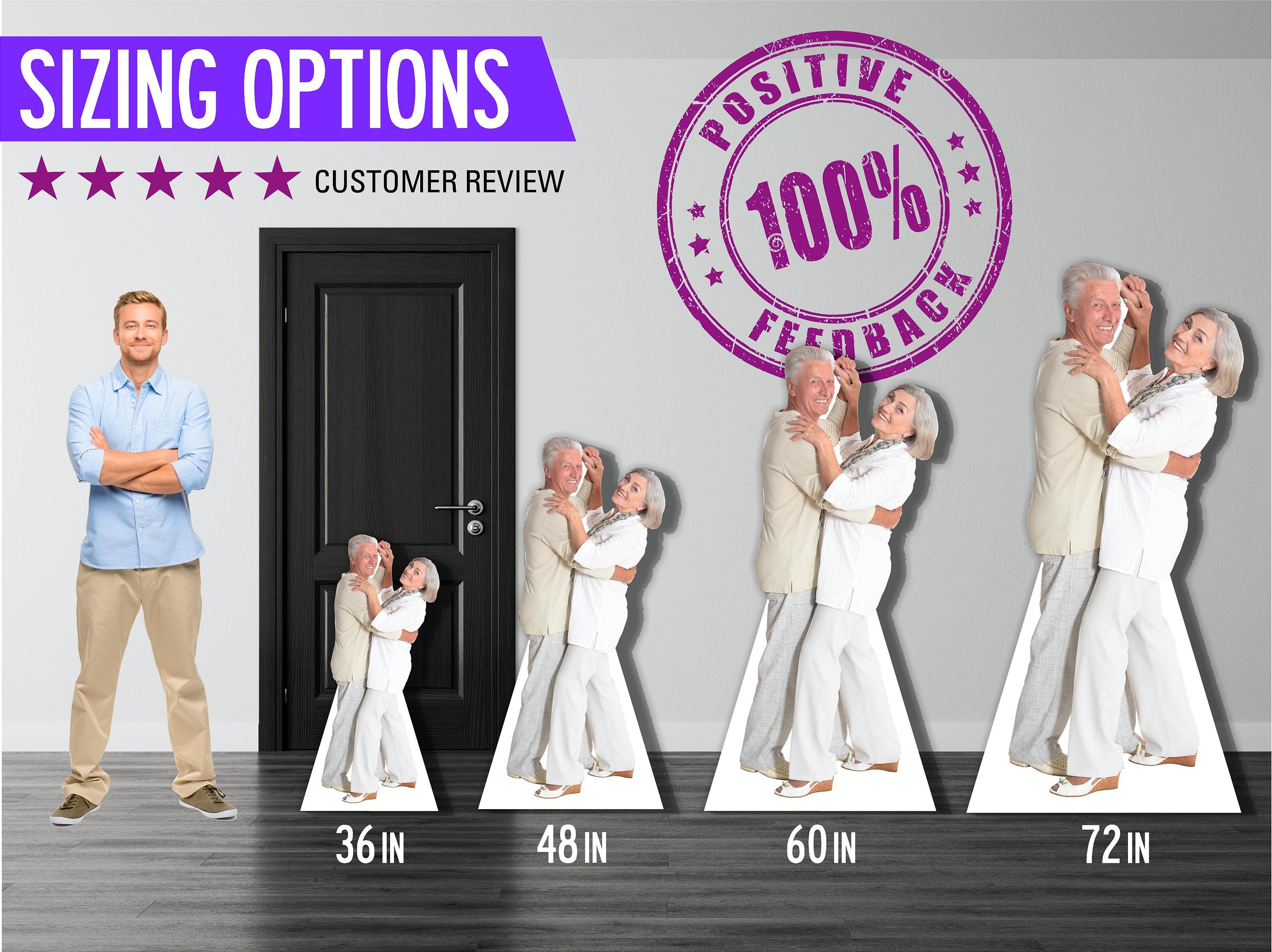 Life Size Custom Cardboard Cutout Anniversary Standee Etsy