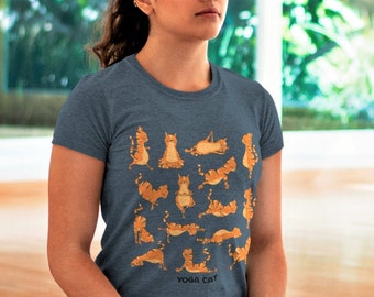 Yoga Cat Shirt, Yoga Cat Gifts, Yoga Gifts, Yoga Poses, Cat T-Shirt, Cat Shirt, Cat Lovers Gift, Pet Lovers Gift, Cat Gift, Funny Gift Ideas