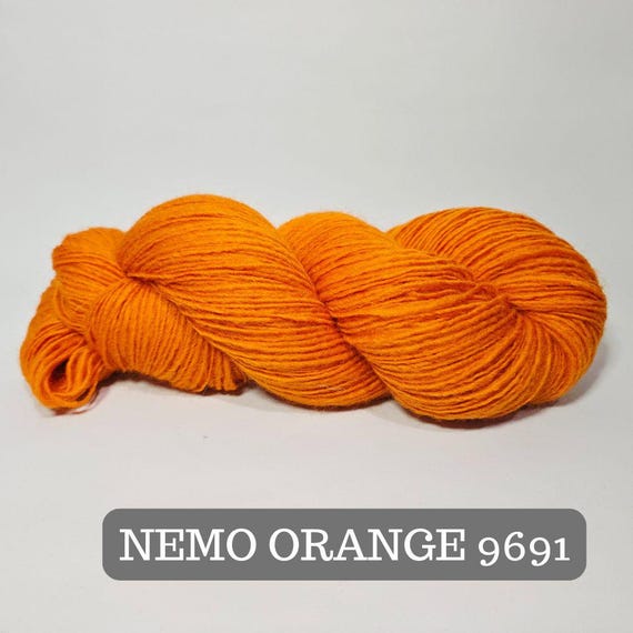 Nemo Yarn - ORANGE - 9691 Alpaca / Wool / Acrylic - Etsy Israel