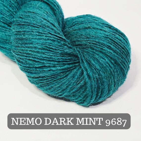 Nemo Yarn - DARK MINT - 9687 Alpaca / Wool / Acrylic - Etsy Denmark