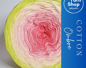 Gradient Co013 Ombre Garn Cake Ren Bomull Extrafin 84-34-12-72