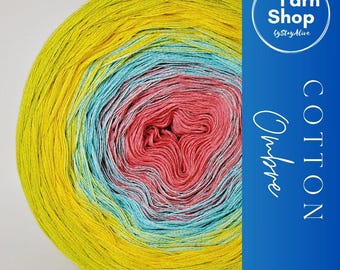Gradient Co003 Ombre Garn Cake Ren Bomull Extrafin 84-85-86-72