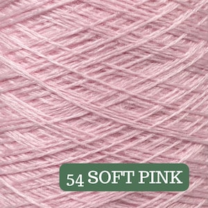 Pure Merino Solid Yarn Cake Soft Pink 54