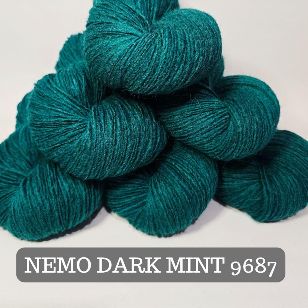 Y.A.R.N. サーマル　値下げ可 Nemo Yarn - DARK MINT - 9687 Alpaca / Wool / Acrylic - Etsy Israel