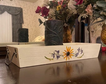 Decorative Wooden Candle Holder/Plant Tray