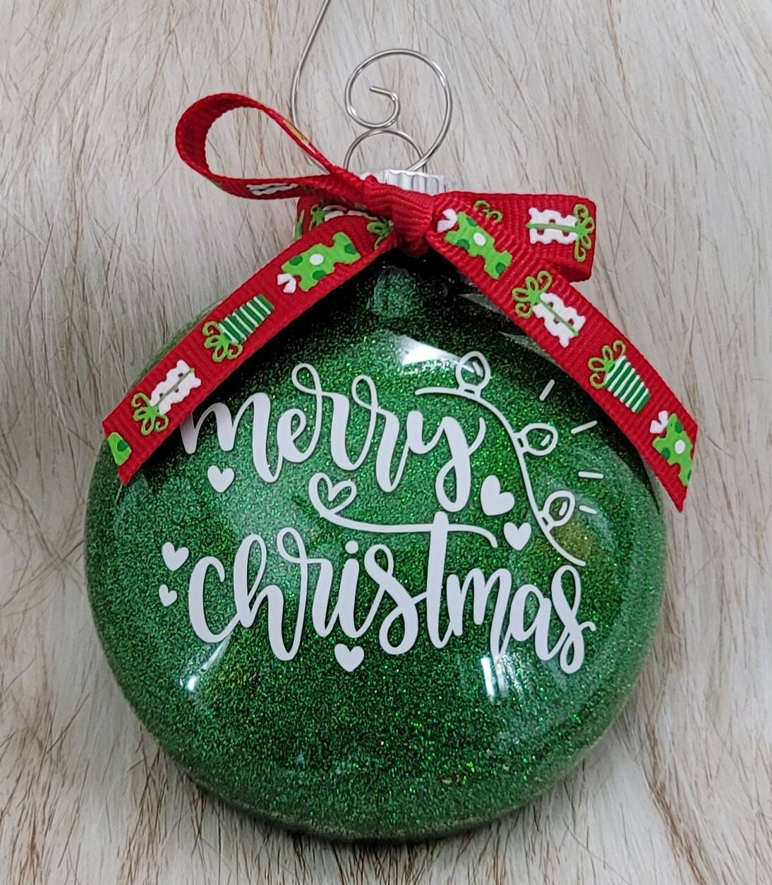 Christmas Themed Tree Ornaments/merry Christmas Ornaments/ - Etsy