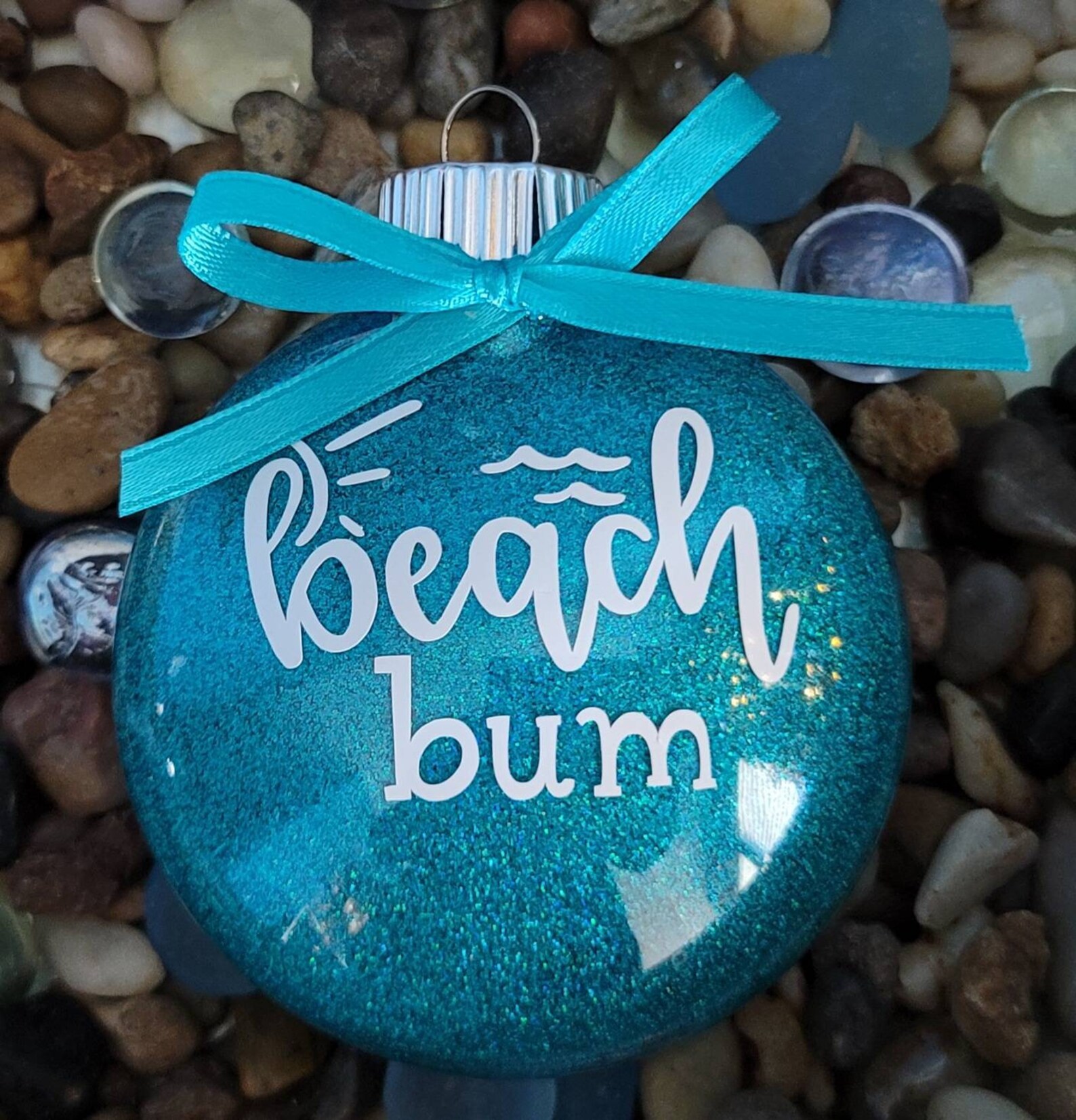 Summer Theme Tree Ornament/beach Themed Ornament/summer Tree Ornament Set/beach Glitter Tree
