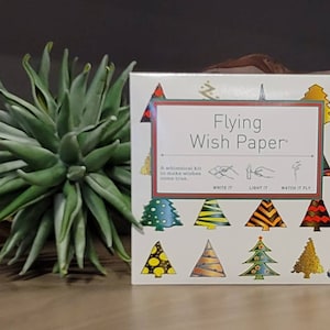 Wish Paper; Flying Wish Paper; Wishing Activity Kits; Kits to Celebrate; Whimsical Kit; Christmas Trees Flying Wish Paper; Stocking Stuffer