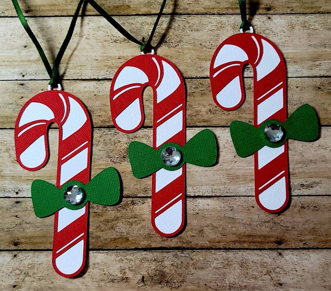 Candy Cane Christmas Gift Tags, Holiday Gift Tags, Christmas Tree Tags ...