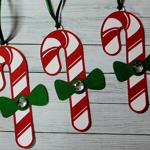 Candy Cane Christmas Gift Tags, Holiday Gift Tags, Christmas Tree Tags ...