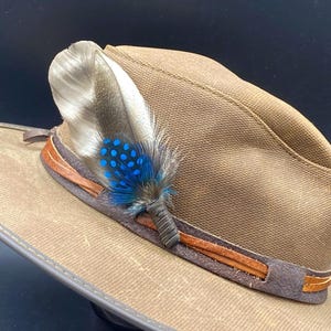 Feather Hat Clip: Handmade Boho Western Cowboy Hatband Decoration