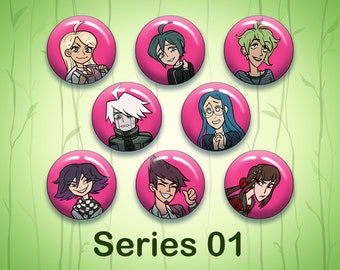 DRV3 Solo Circle Pin Buttons (Series 1)