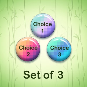Custom Selection Solo Circle Pin Buttons