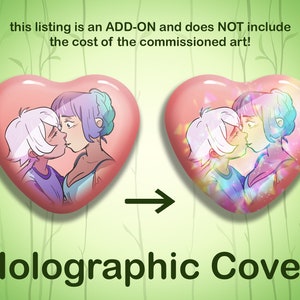 Rainbow Holographic Pin Button Customization