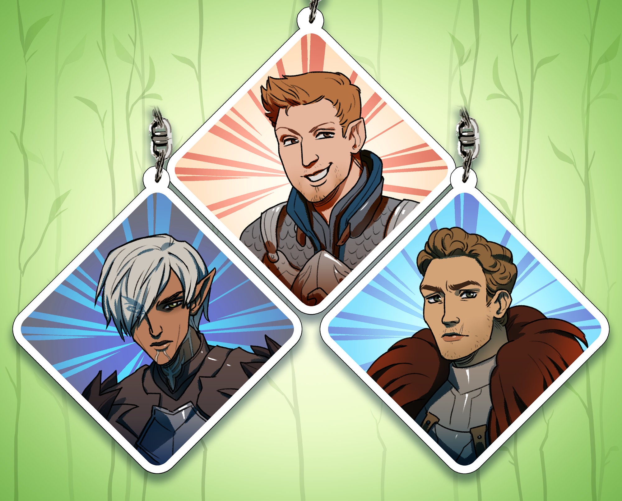 DA Acrylic Charm Keychains - Etsy