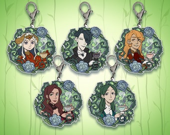 FE3H Tea Time Charm Keychains (Black Eagles)