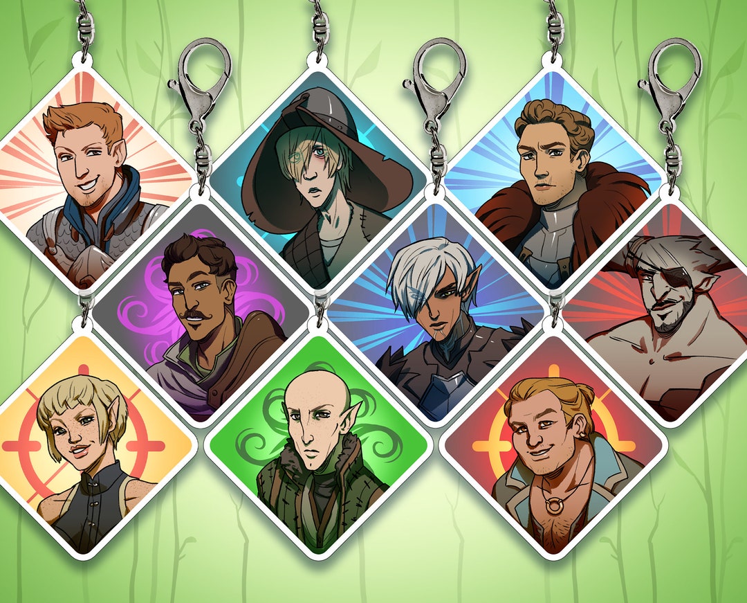 DA Acrylic Charm Keychains - Etsy