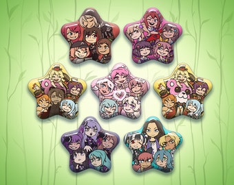 Bandori Band Group Star Pin Buttons