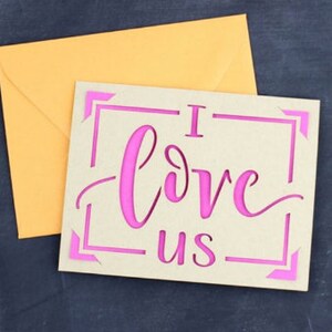 I Love Us Grußkarte