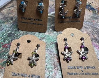 Seashell Clip-On Earrings: Beach Wave Inspired, No Piercing Needed
