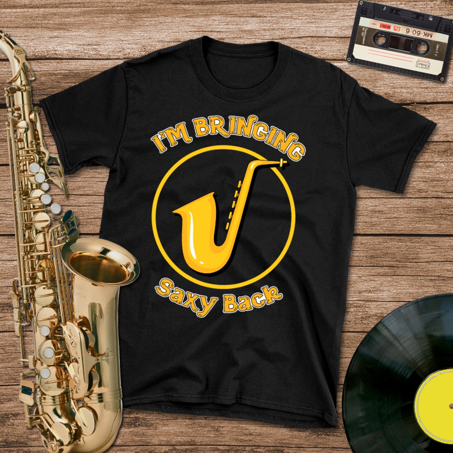 Saxophone Gift I'm Bringing Saxy Back Saxophone Shirt, Saxophone Player