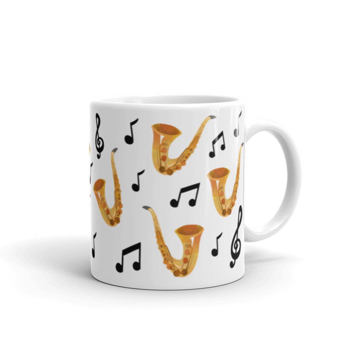 Saxophone Mug, Saxophone Gifts, Saxophone Player Gift, Saxophone Coffee
