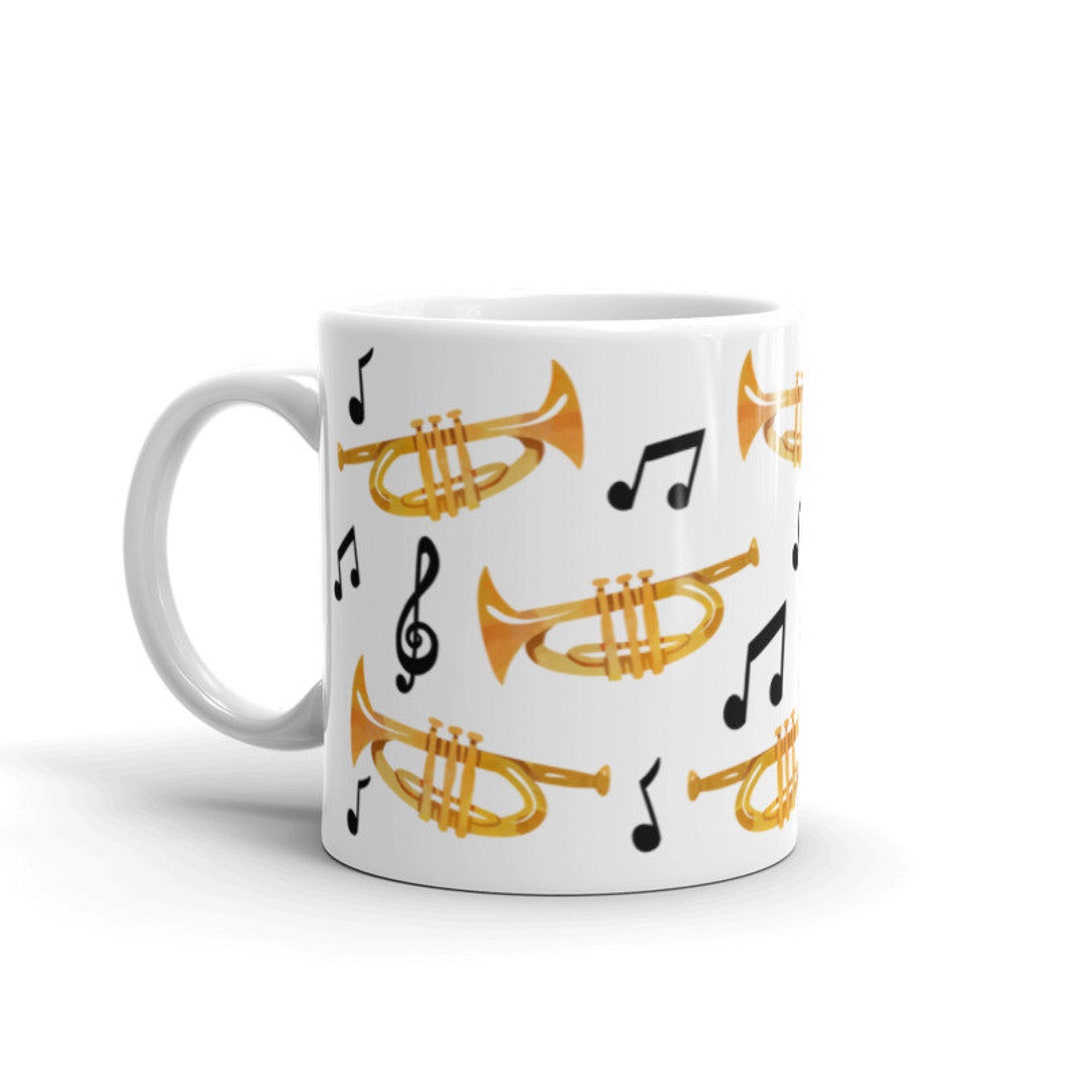 Trumpet Mug, Trumpet Gift, Trumpet Player Mug, Trumpet Coffee Mug