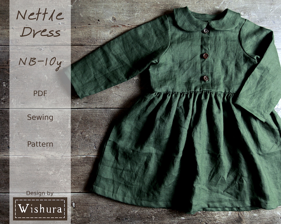 Girls Autumn Dress Sewing Pattern in Sizes Newborn10y With Etsy