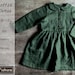Modèle de couture de robe d’automne pour filles dans les tailles Nouveau-né-10 ans, avec tutoriel étape par étape, téléchargement numérique pdf