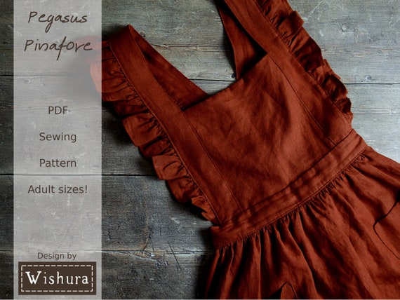 knee length dresses for ladies Vintage-Inspired Linen Pinafore Dress & Classic Cotton Blouse Blouse / M main image 0