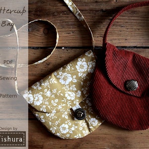 Messenger Bag Schnittmuster PDF mit Schritt-für-Schritt-Anleitung, Kinderschnittmuster
