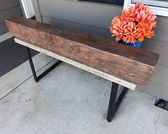 Black Walnut Figured wood Mantle / Solid walnut