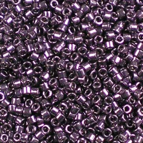 DB0455 NickelPlated Dark Plum Miyuki 11/0 Delica Beads Etsy