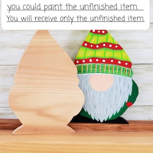 Gnome Wood Blank, Unfinished Wood Cutout, Holiday Decor, DIY, Crafting, Christmas cutouts, Christmas Decor