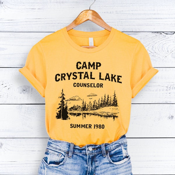 Camp Crystal Lake Shirt Friday the 13th Jason Voorhees Horror Movie Shirts Vintage Shirt | Camp Crystal Lake Counselor T Shirt