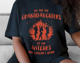 Heks feministisch shirt | Wicca-kleding | Witchy feministische t-shirt