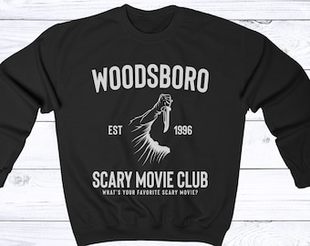 Scream Movie Sweater | Woodsboro Horror Film Shirt | Horror Movie Gifts | What's Your Favorite Scary Movie | Scream Ghostface