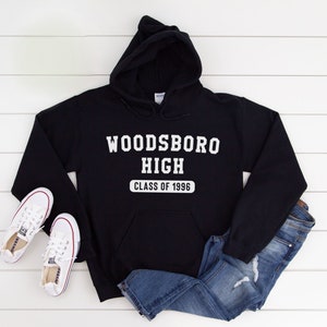 Scream Movie Sweater | Woodsboro High Sweater | Horror Movie Gift | Oversized Hoodie image 1