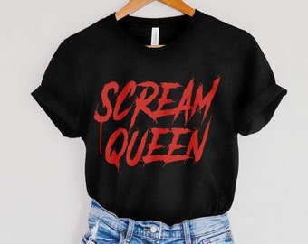 Horror Movie Shirt Scream Queen Funny Halloween Shirt
