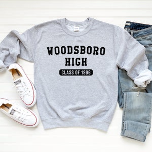 Woodsboro High Sweater | Scream Movie Sweater | Woodsboro Horror Film Shirt | Horror Movie Gifts | Halloween Sweatshirt