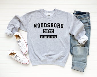 Woodsboro High Sweater | Scream Movie Sweater | Woodsboro Horror Film Shirt | Horror Movie Gifts | Halloween Sweatshirt