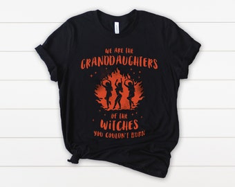 We are the Granddaughters of the Witches You Couldn't Burn Witchy Feminist t-Shirt