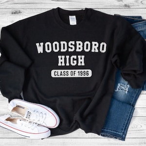 Scream Movie Sweater | Woodsboro High Sweater | Woodsboro Horror Film Shirt | Horror Movie Gifts | Halloween Sweatshirt
