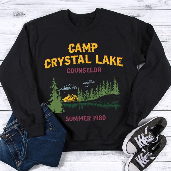 Jason Voorhees Friday the 13th Camp Crystal Lake Counselor Sweater | Horror Shirt | 80s Horror Movie Sweater