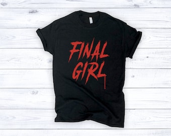 Koszulka Final Girl | Koszulka z horrorem | Koszulka Final Girl Horror | Prezenty z horrorów