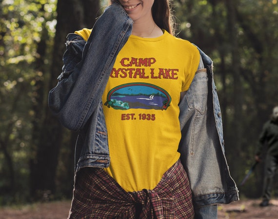  Friday the 13th Jason Vorhees Lives Camp Crystal Lake Mens and  Womens Short Sleeve T-Shirt (Small, White) : Clothing, Shoes & Jewelry