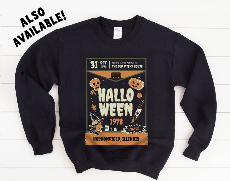 Halloween 1978 Haddonfield High Sweater | Haddonfield High Class of 1978 | Halloween Michael Myers Lamie Lee Curtis Horror Movie Gift image 6