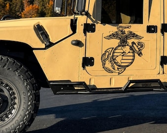 USMC Eagle Globe & Anchor Replica Rear Window Decal | Marine Corps Vinyl Sticker | Devil Dog Truck Window Graphic | Military Veteran Gift