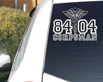 Custom Vinyl Decal Corpsman – America's Navy | Military | United States Navy | FMF Corpsman | 8404 | Laptop, Car, Tumbler Decal